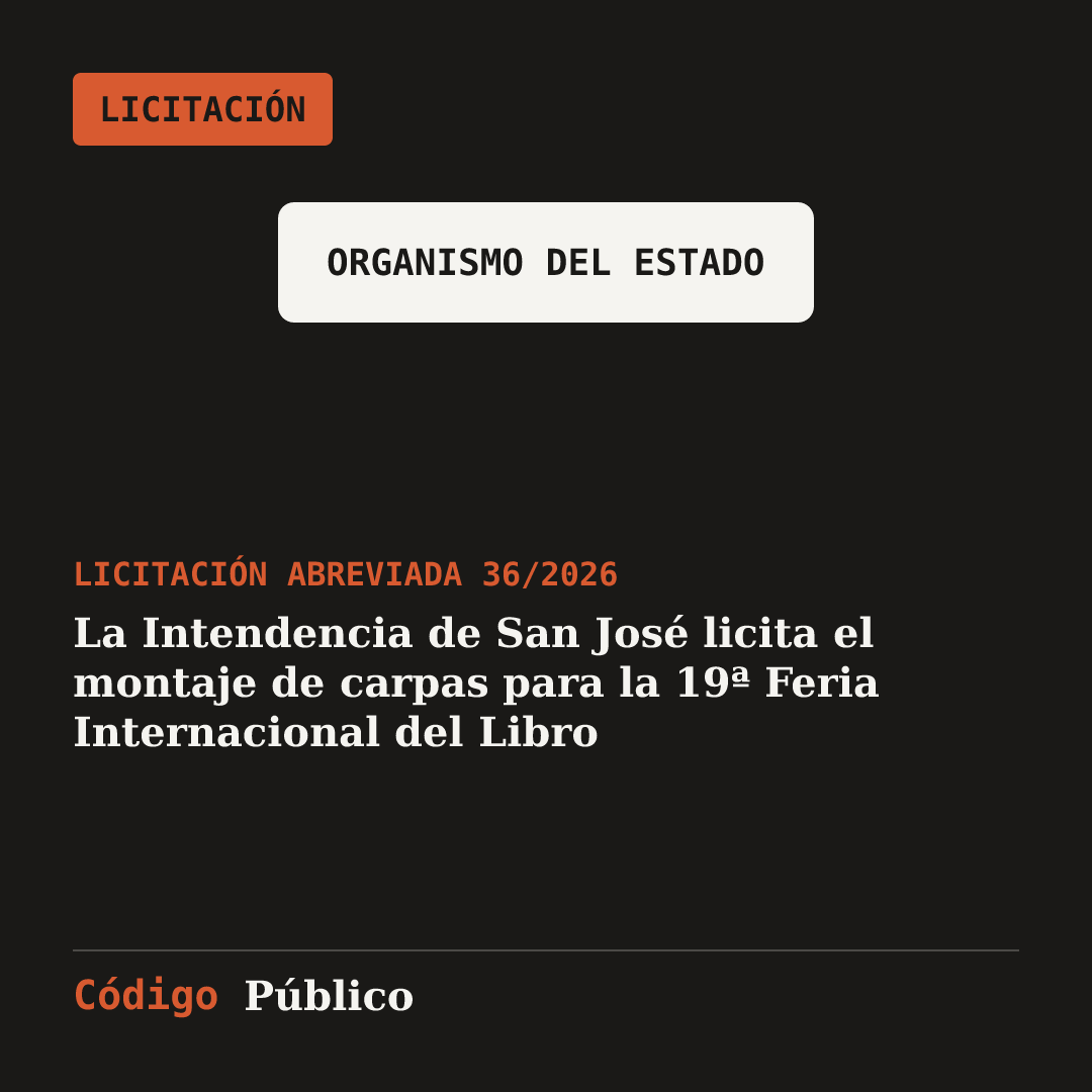 La Intendencia de San José licita el montaje de carpas para la 19ª Feria Internacional del Libro